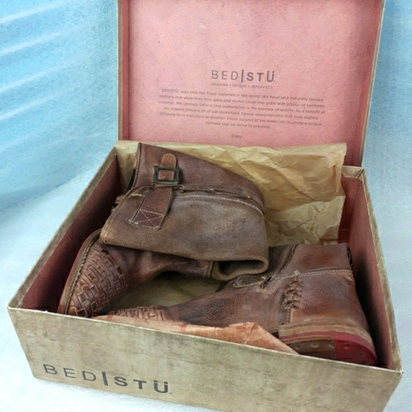 BED STU Leather upper Leather Lined Leather Sole Vibram Riding boot 7.5 BRANDNEW - Picture 7 of 16
